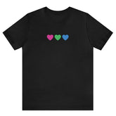 Polysexual Hearts Tee Tees PRIDE MODE